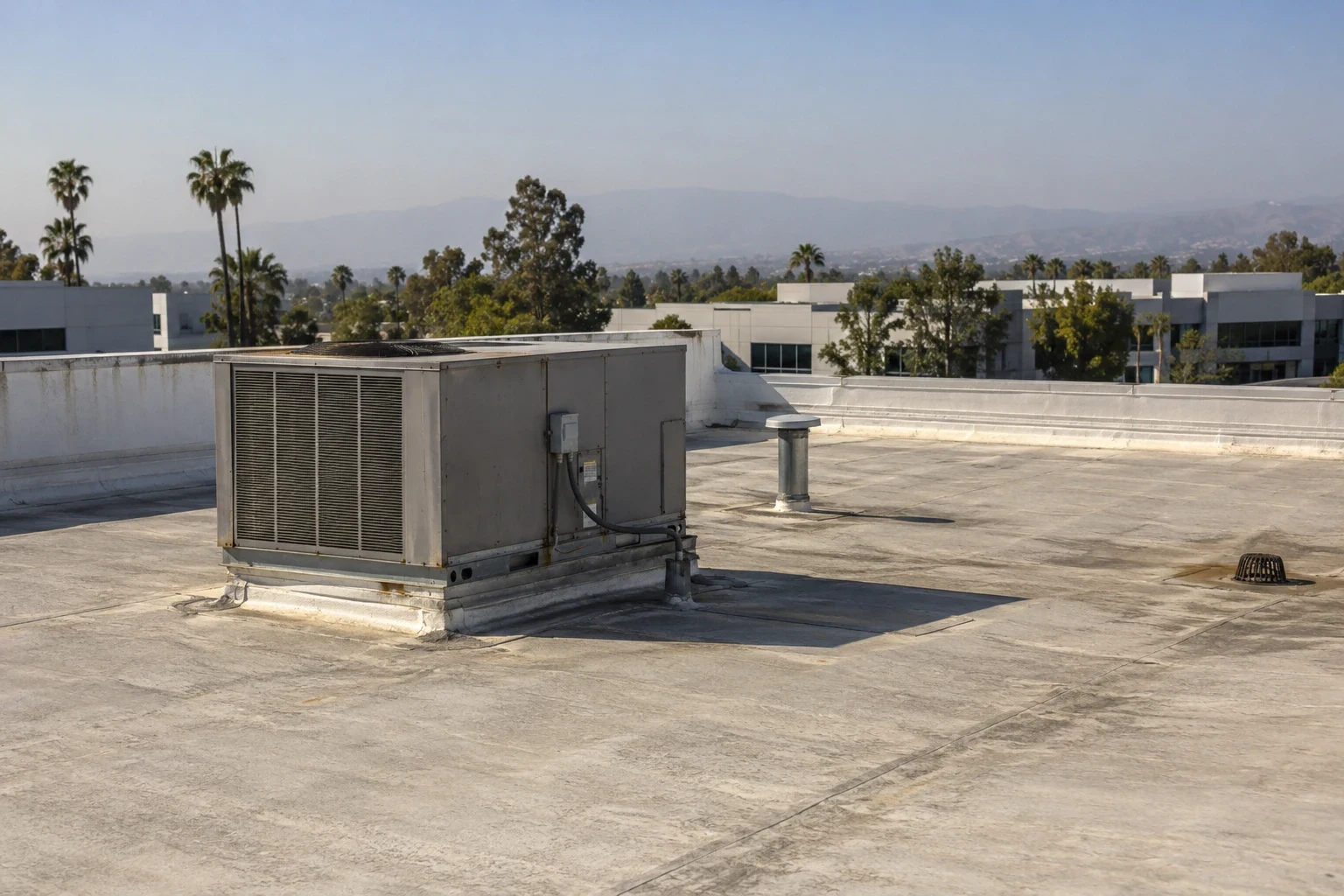 Commercial rooftop in Santa Ana, CA