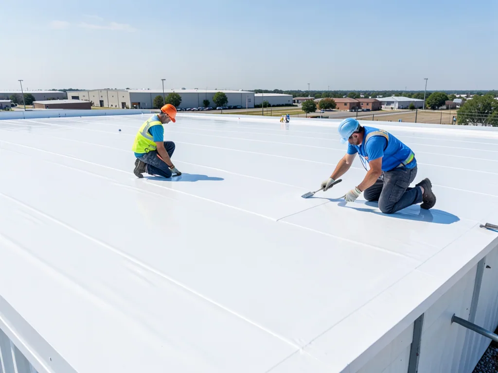 Commercial Roof Coating Restoration in Santa Ana, CA Commercial Roof Coating Restoration in Santa Ana, CA
